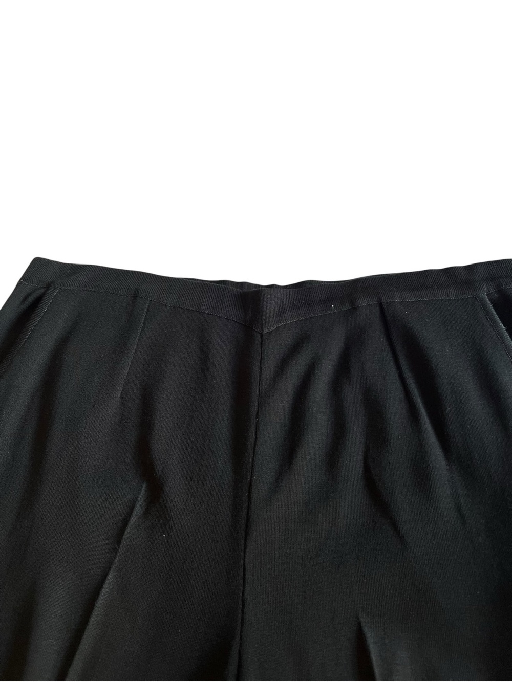 Ming Wang Black Knit Wide Leg Pants Women’s Large - Picture 2 of 9